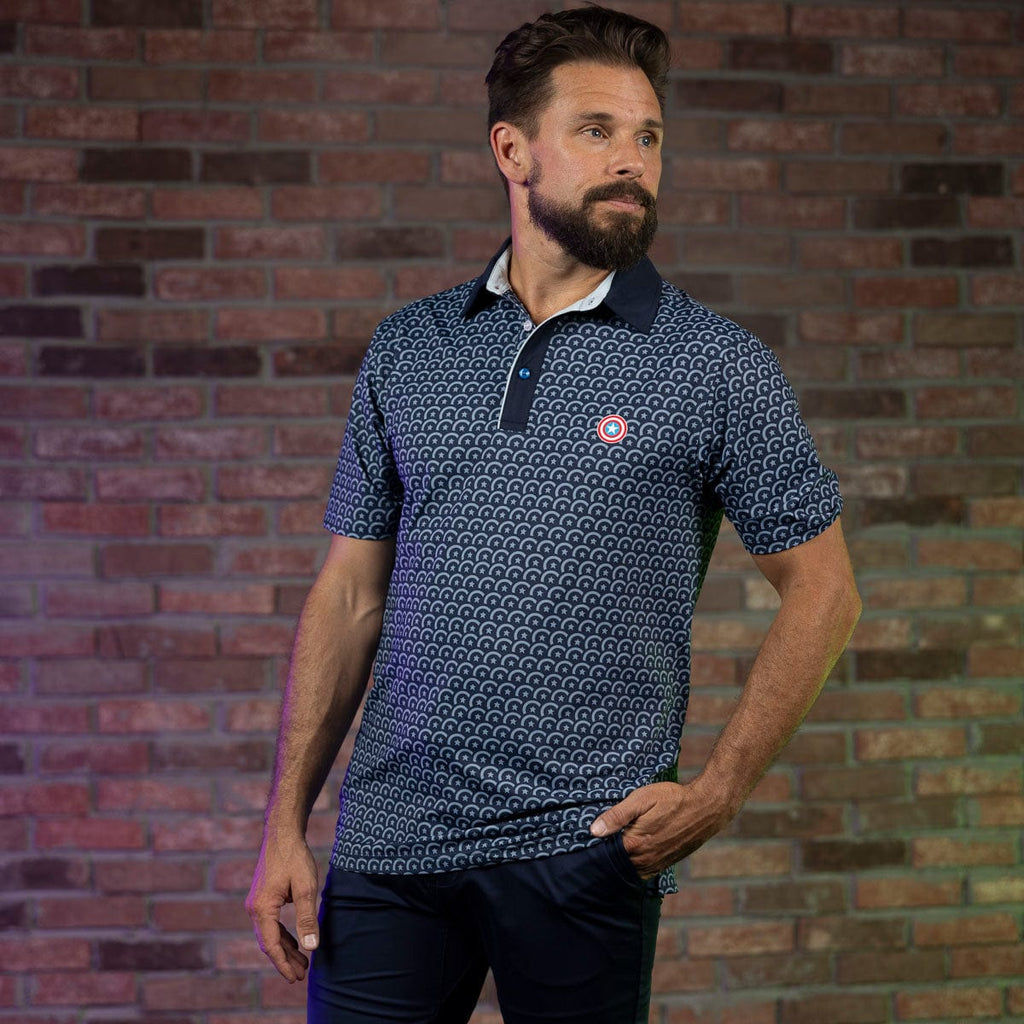 RSVLTS Virtually Indestructible All-Day Polo in Blue — detail 2