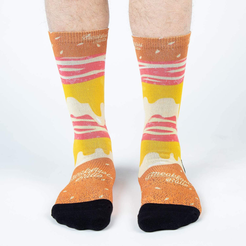 RSVLTS BEC Crew Socks in Brown — detail 2
