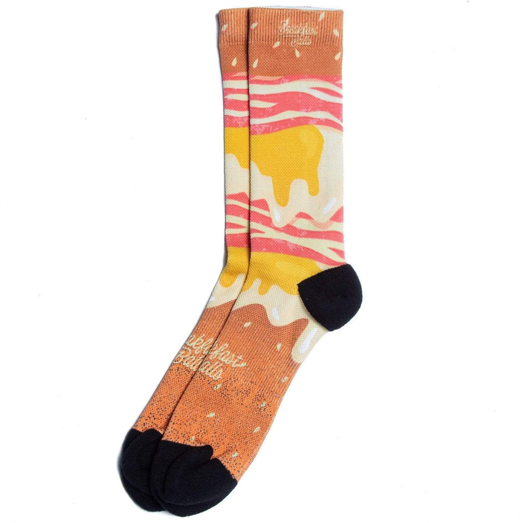RSVLTS BEC Crew Socks in Brown — front view