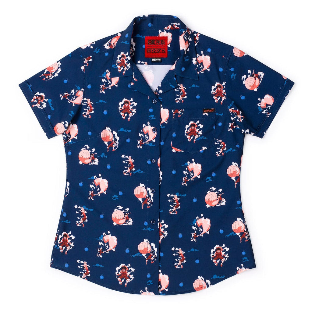 RSVLTS Gear Second Women's KUNUFLEX Short Sleeve Shirt in Blue — detail 5