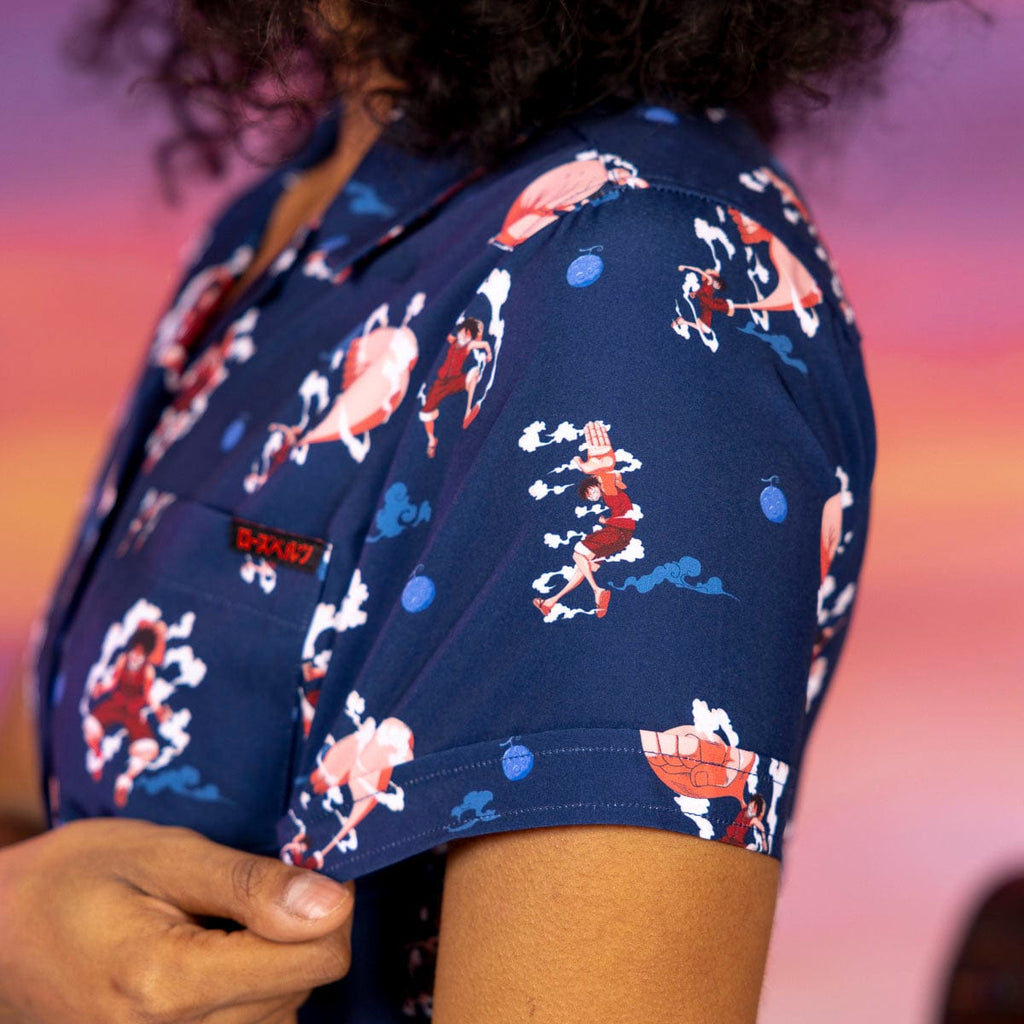 RSVLTS Gear Second Women's KUNUFLEX Short Sleeve Shirt in Blue — detail 8