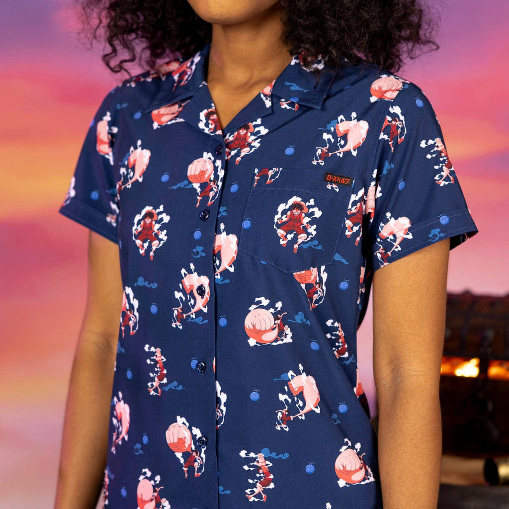 RSVLTS Gear Second Women's KUNUFLEX Short Sleeve Shirt in Blue — detail 6