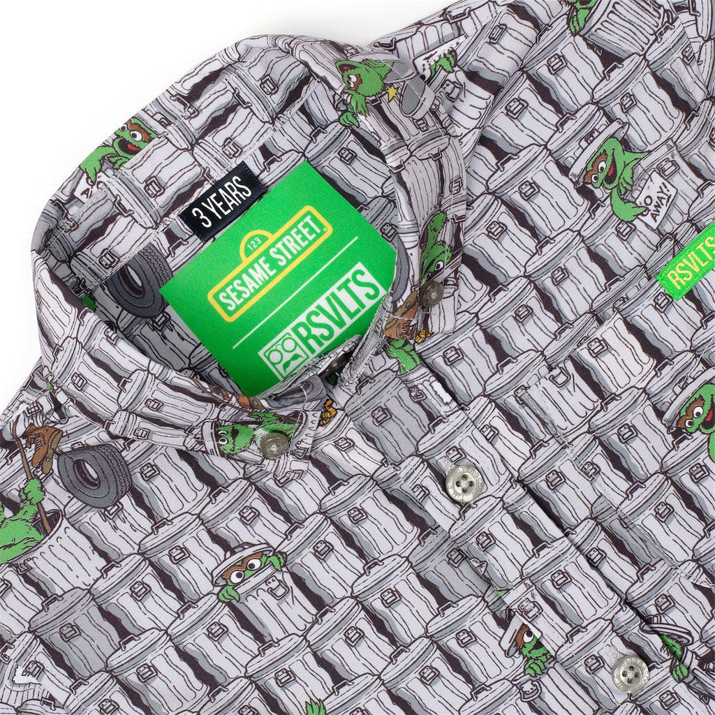 RSVLTS Scram! Preschool KUNUFLEX Short Sleeve Shirt in Black — detail 4