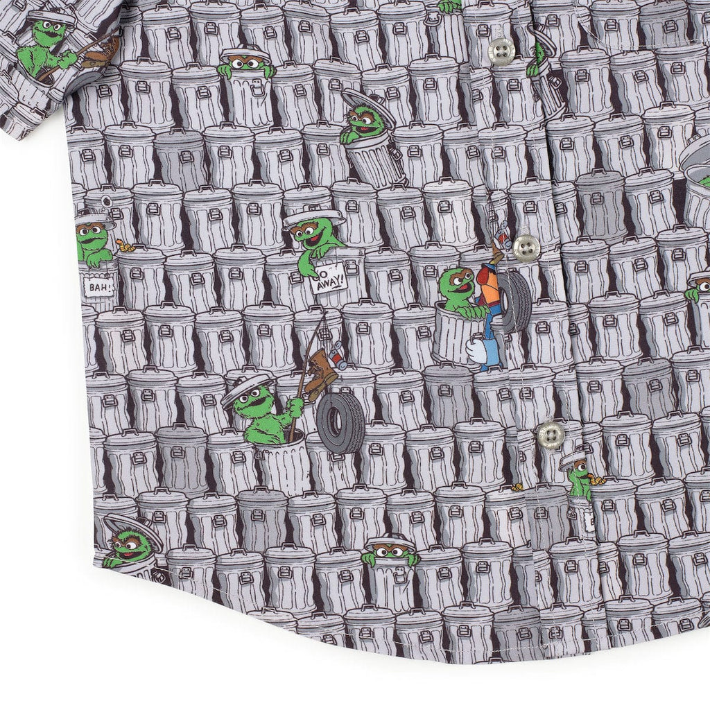 RSVLTS Scram! Preschool KUNUFLEX Short Sleeve Shirt in Black — detail 5