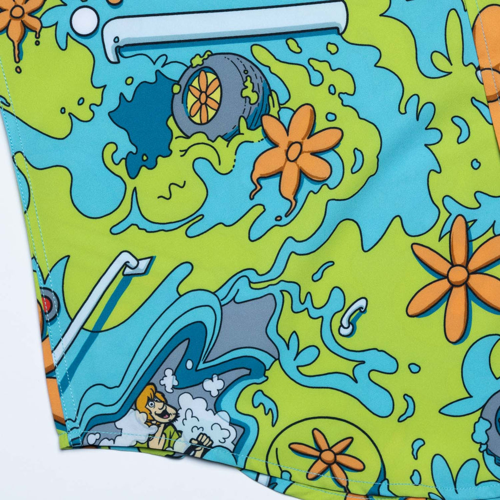 RSVLTS Road Trippin KUNUFLEX Short Sleeve Shirt in Blue — detail 4