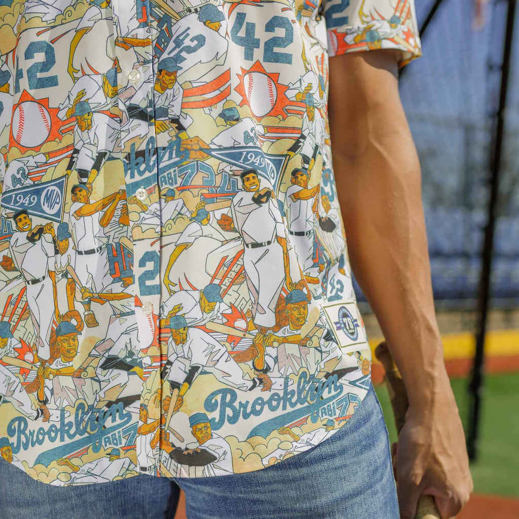 RSVLTS Hate To Lose KUNUFLEX Short Sleeve Shirt in Multicolor — detail 7