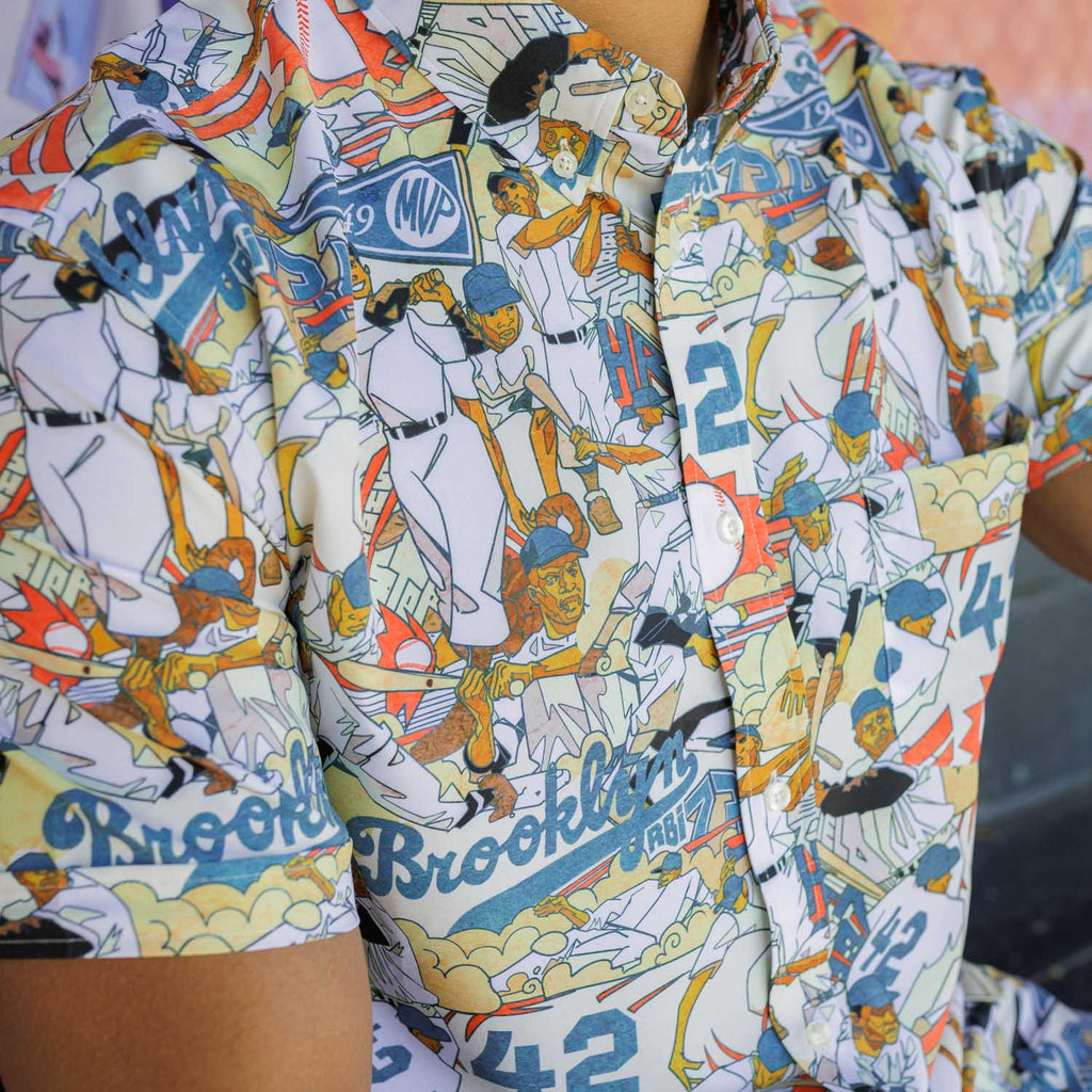 RSVLTS Hate To Lose KUNUFLEX Short Sleeve Shirt in Multicolor — detail 3