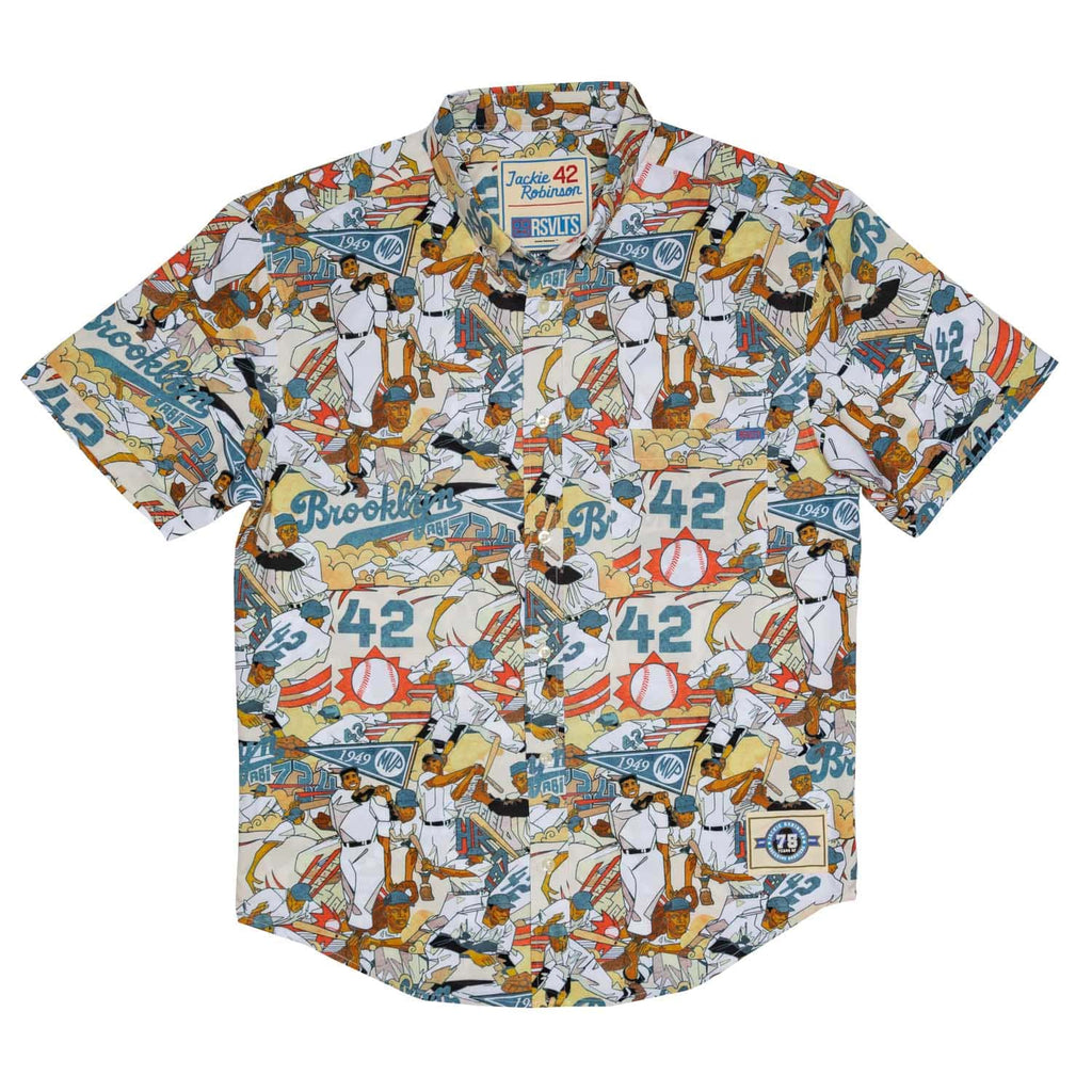 RSVLTS Hate To Lose KUNUFLEX Short Sleeve Shirt in Multicolor — detail 2
