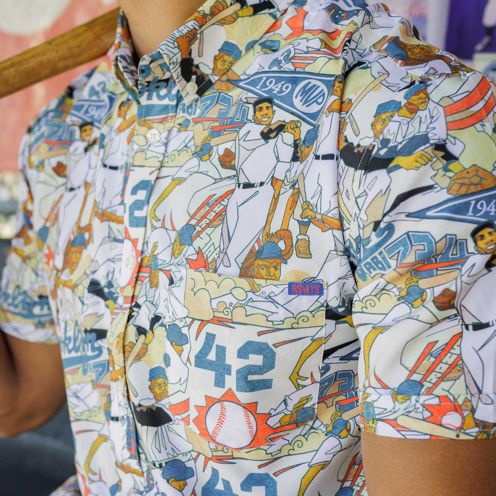 RSVLTS Hate To Lose KUNUFLEX Short Sleeve Shirt in Multicolor — detail 5