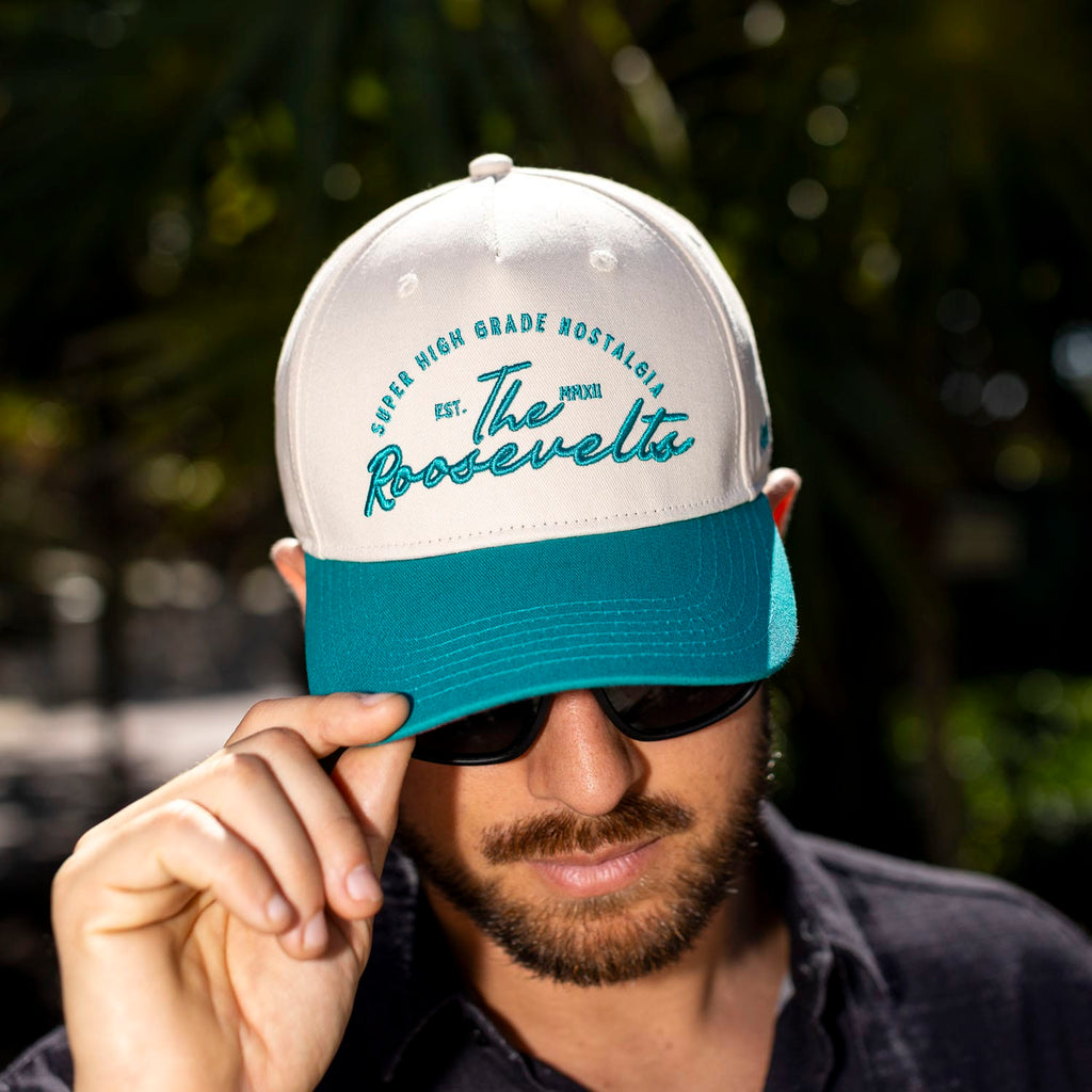 RSVLTS Super High Grade Nostalgia (Teal) 5-Panel Hat in Green — detail 5
