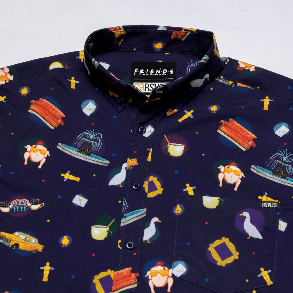RSVLTS The One With Everything KUNUFLEX Short Sleeve Shirt in Purple — detail 6