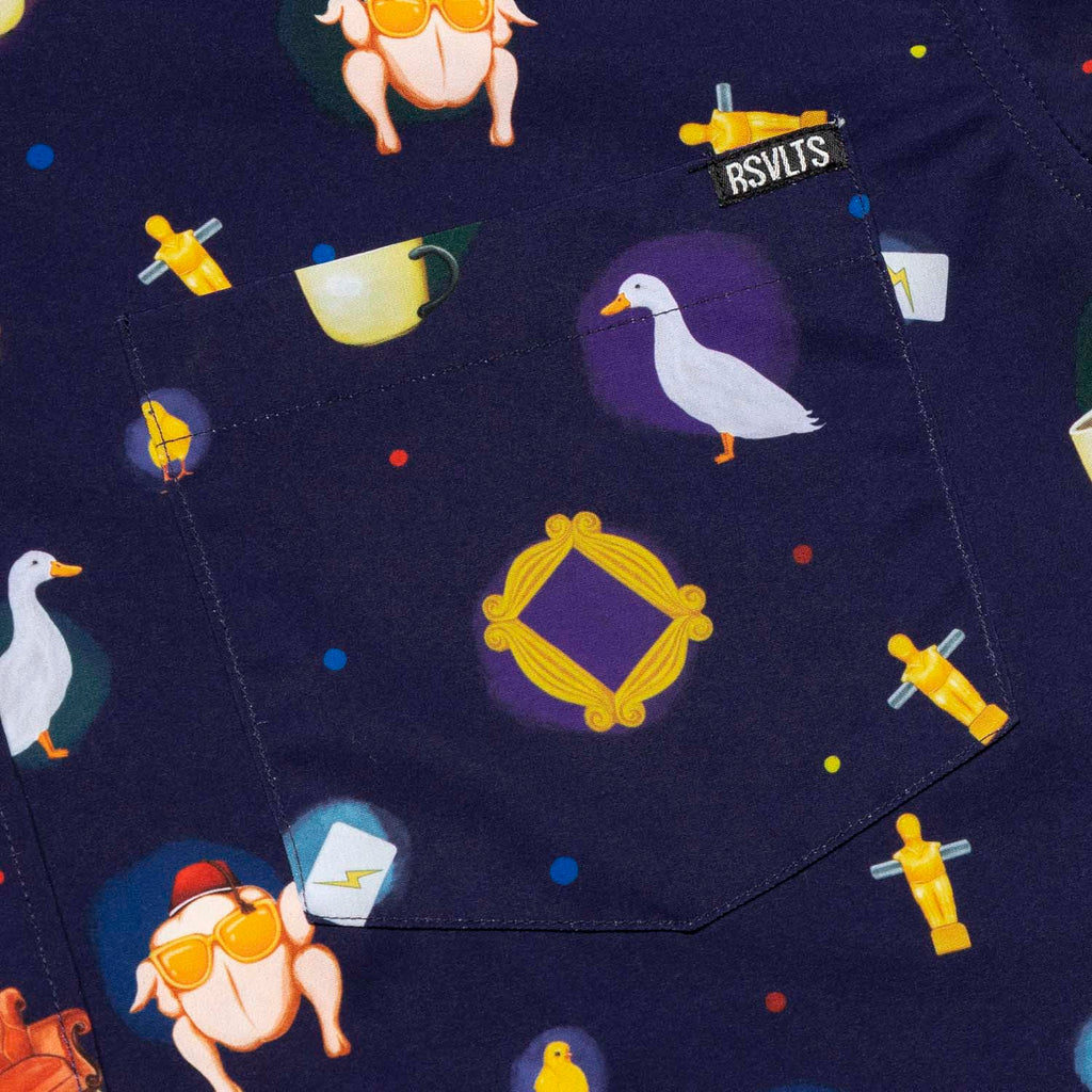 RSVLTS The One With Everything KUNUFLEX Short Sleeve Shirt in Purple — detail 4