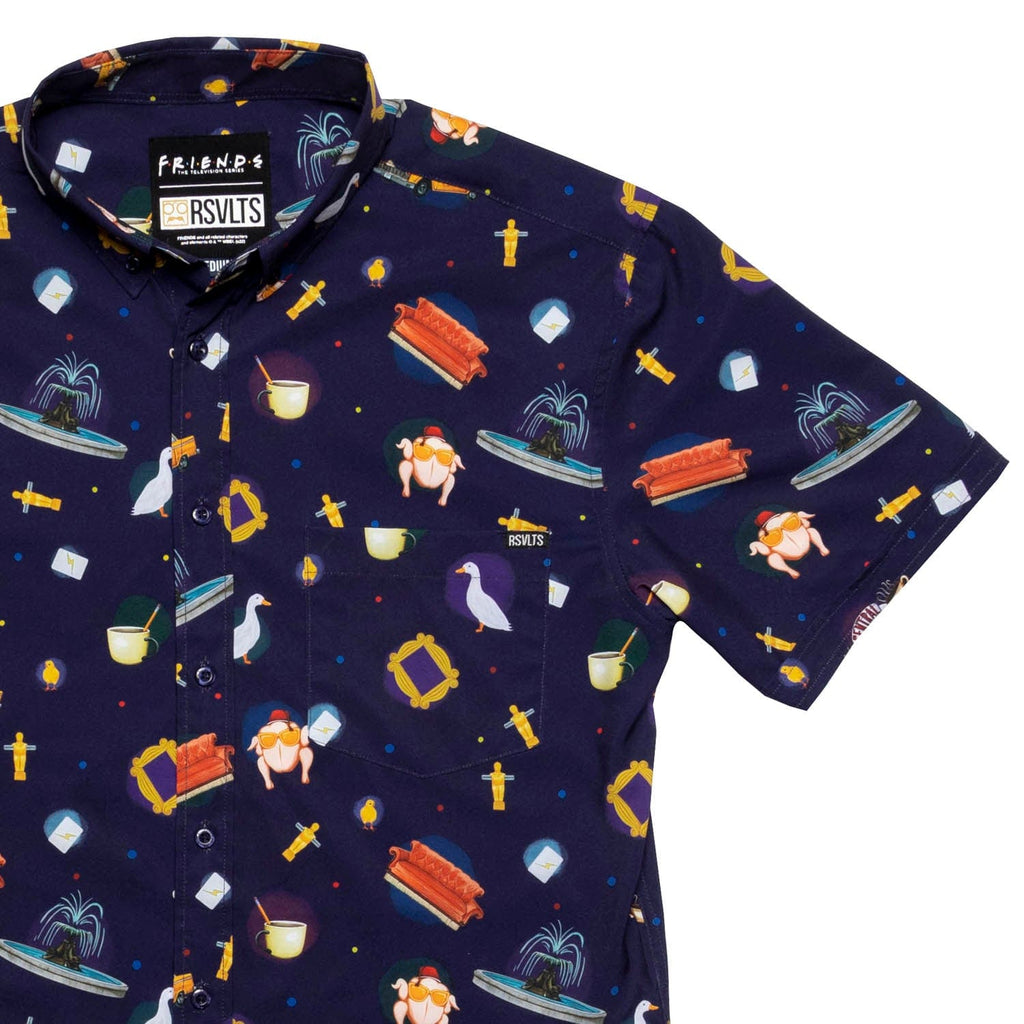 RSVLTS The One With Everything KUNUFLEX Short Sleeve Shirt in Purple — front view