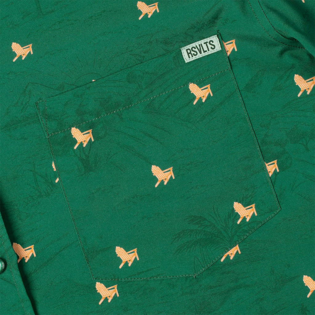 RSVLTS Lil 'Rondacks KUNUFLEX Short Sleeve Shirt in Green — detail 2