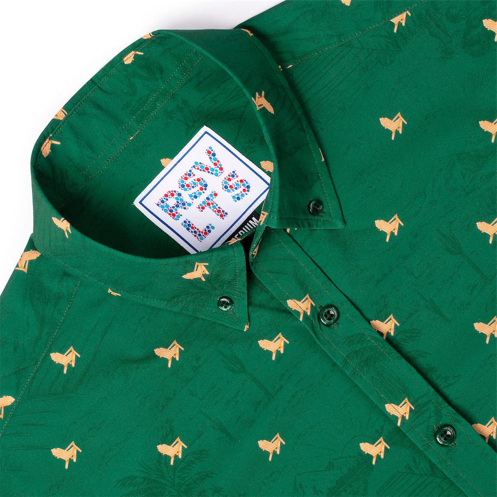 RSVLTS Lil 'Rondacks KUNUFLEX Short Sleeve Shirt in Green — detail 4
