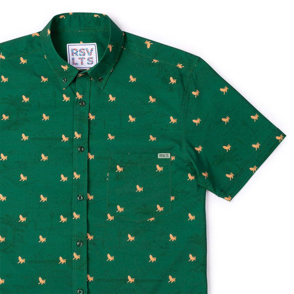 RSVLTS Lil 'Rondacks KUNUFLEX Short Sleeve Shirt in Green — detail 7