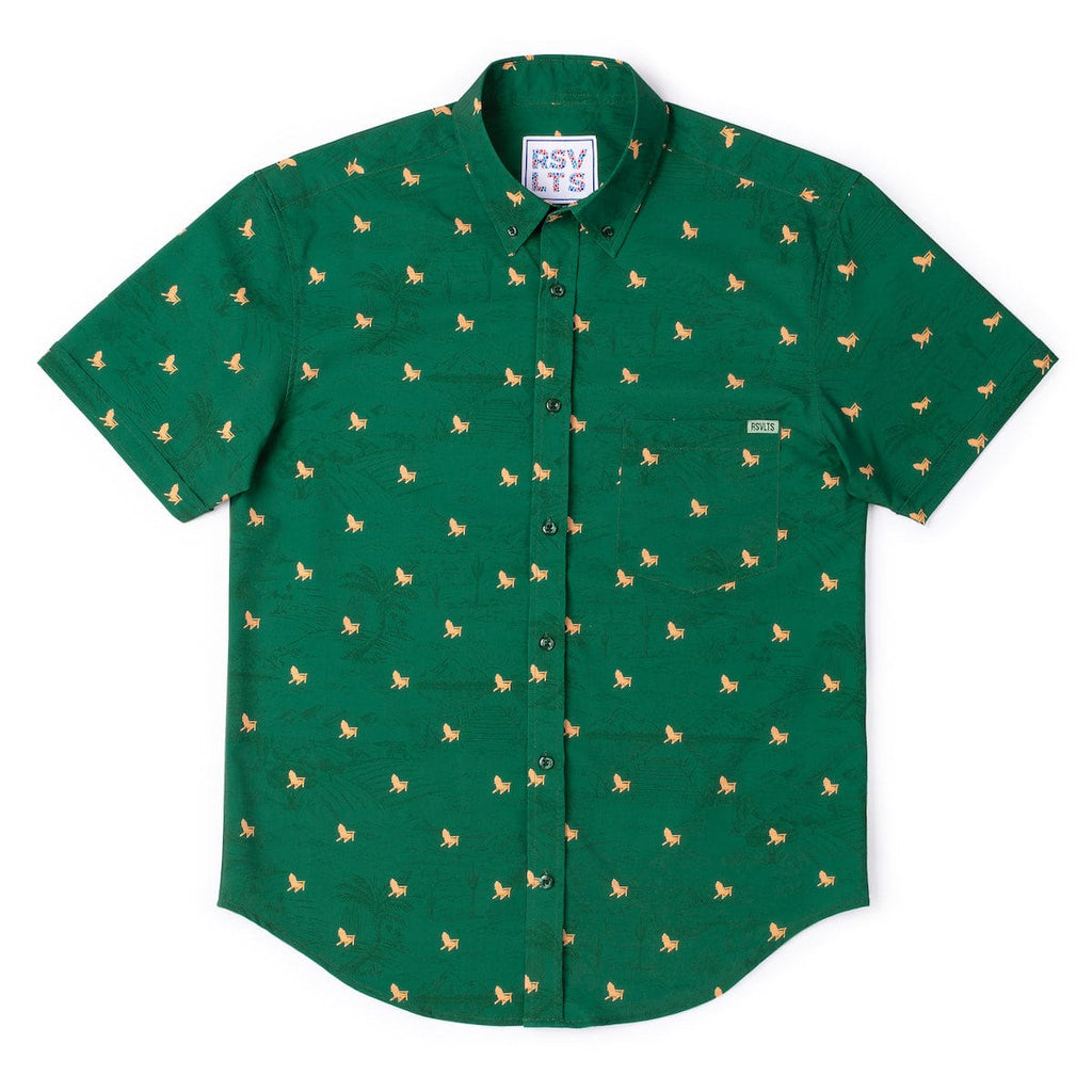 RSVLTS Lil 'Rondacks KUNUFLEX Short Sleeve Shirt in Green — detail 3