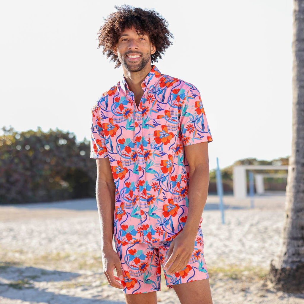 RSVLTS Back to the Fuchsia Hybrid Shorts in Multicolor — detail 7