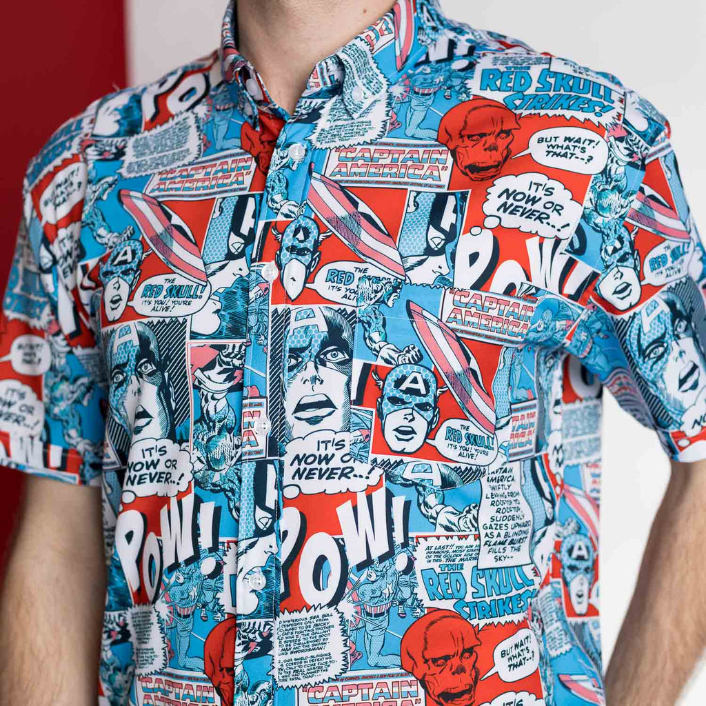 RSVLTS The First Avenger KUNUFLEX Short Sleeve Shirt — front view