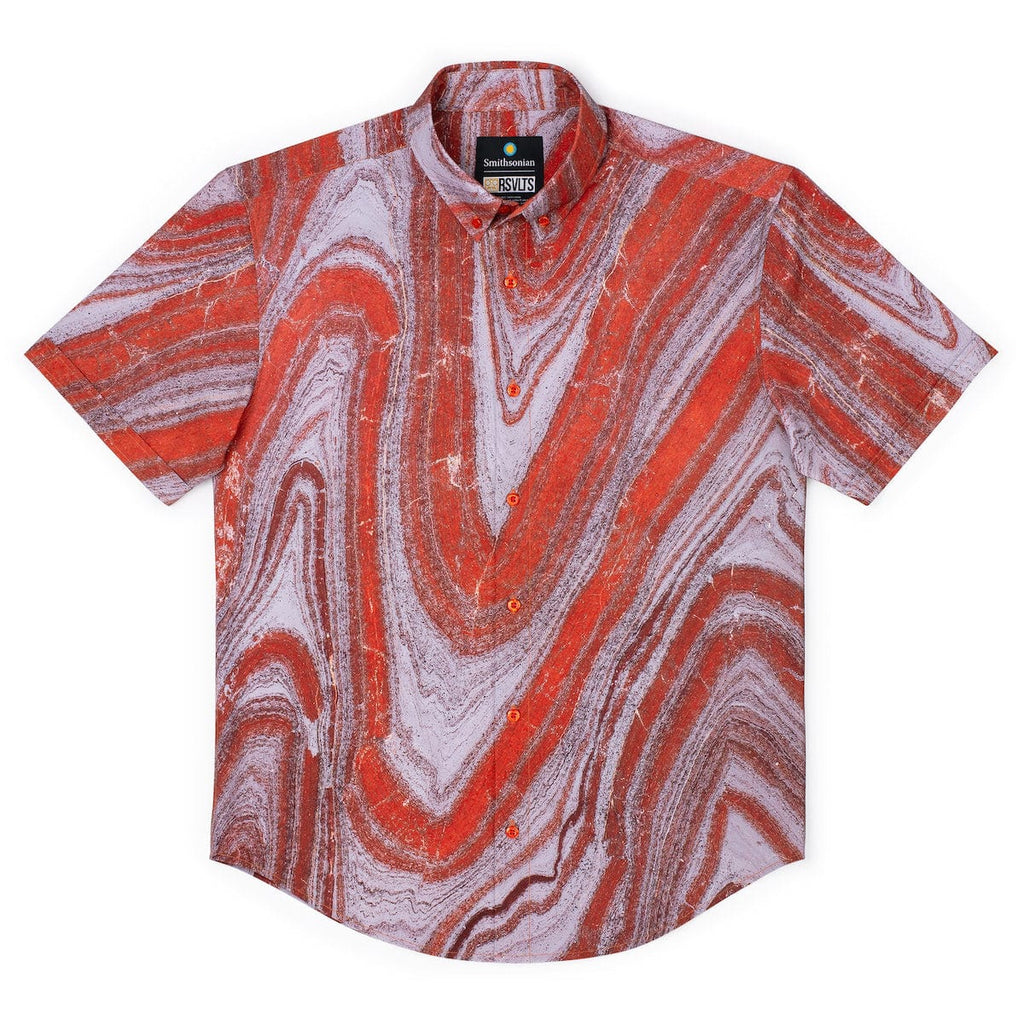 RSVLTS Iron Clad KUNUFLEX Short Sleeve Shirt in Pink — front view