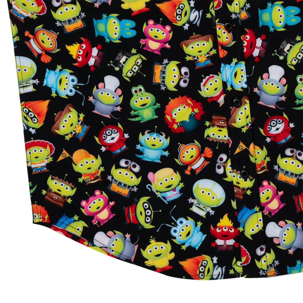 RSVLTS Cosmic Costumes KUNUFLEX Short Sleeve Shirt in Black — detail 8