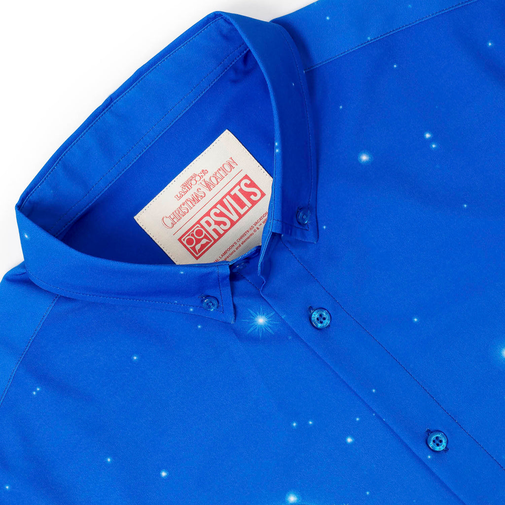 RSVLTS It’s a Beaut KUNUFLEX Short Sleeve Shirt in Blue — detail 6