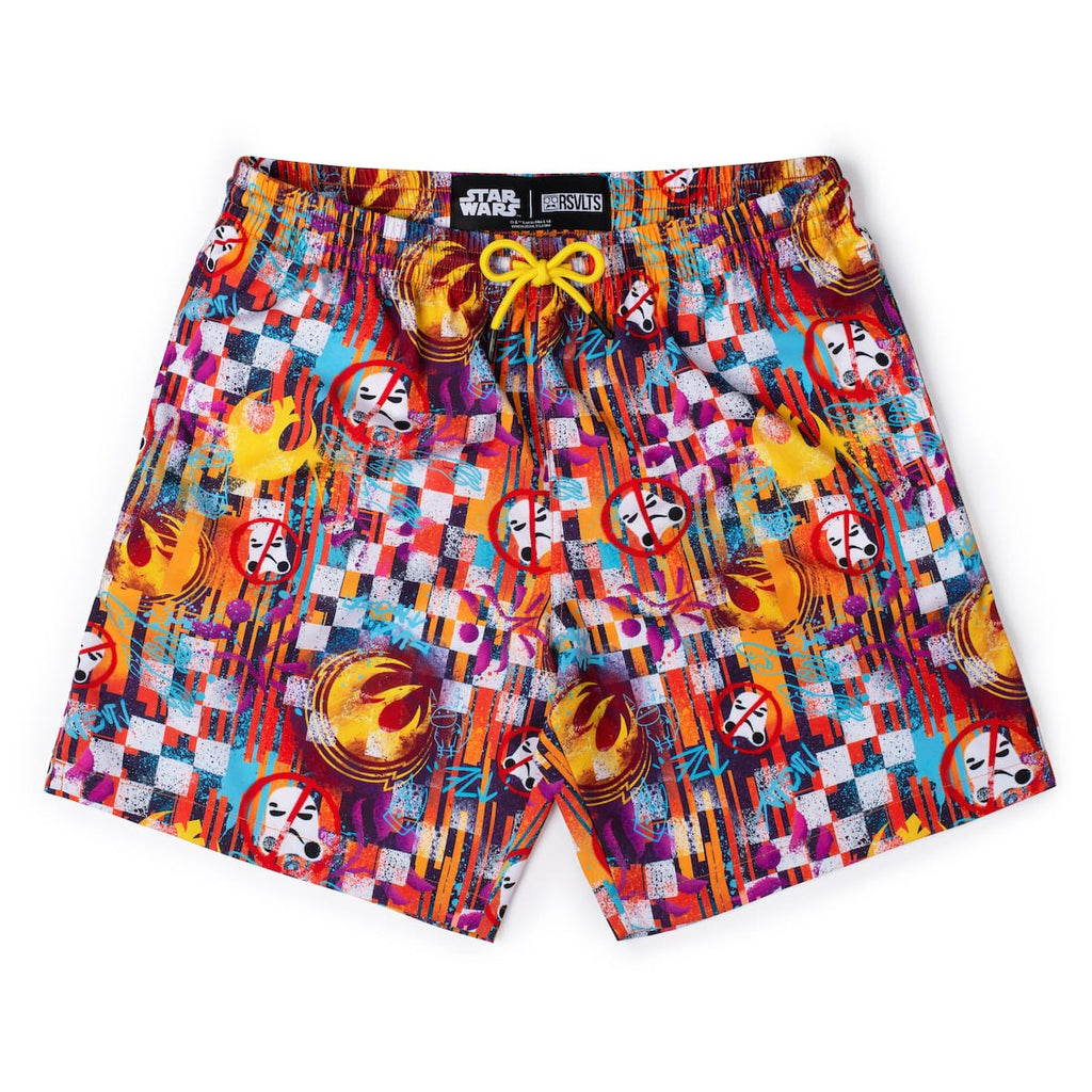 RSVLTS Sabine Wuz Here Hybrid Shorts in Multicolor — front view