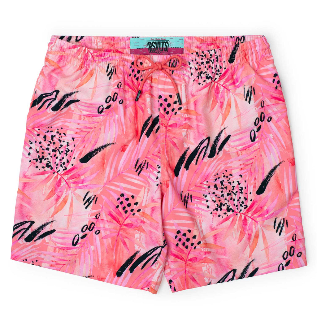 RSVLTS Strawberry Margarita Hybrid Shorts in Pink — front view