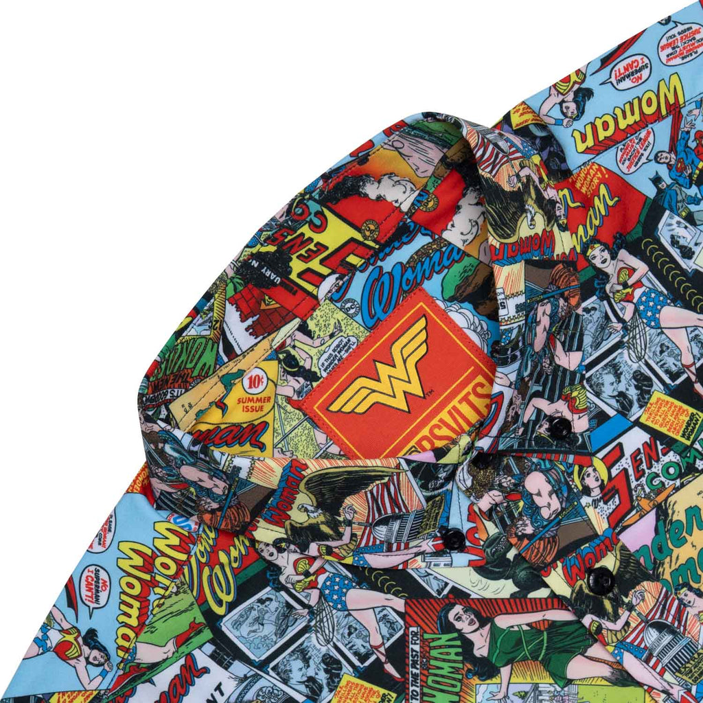 RSVLTS Themyscira Chronicles KUNUFLEX Short Sleeve Shirt in Multicolor — detail 6