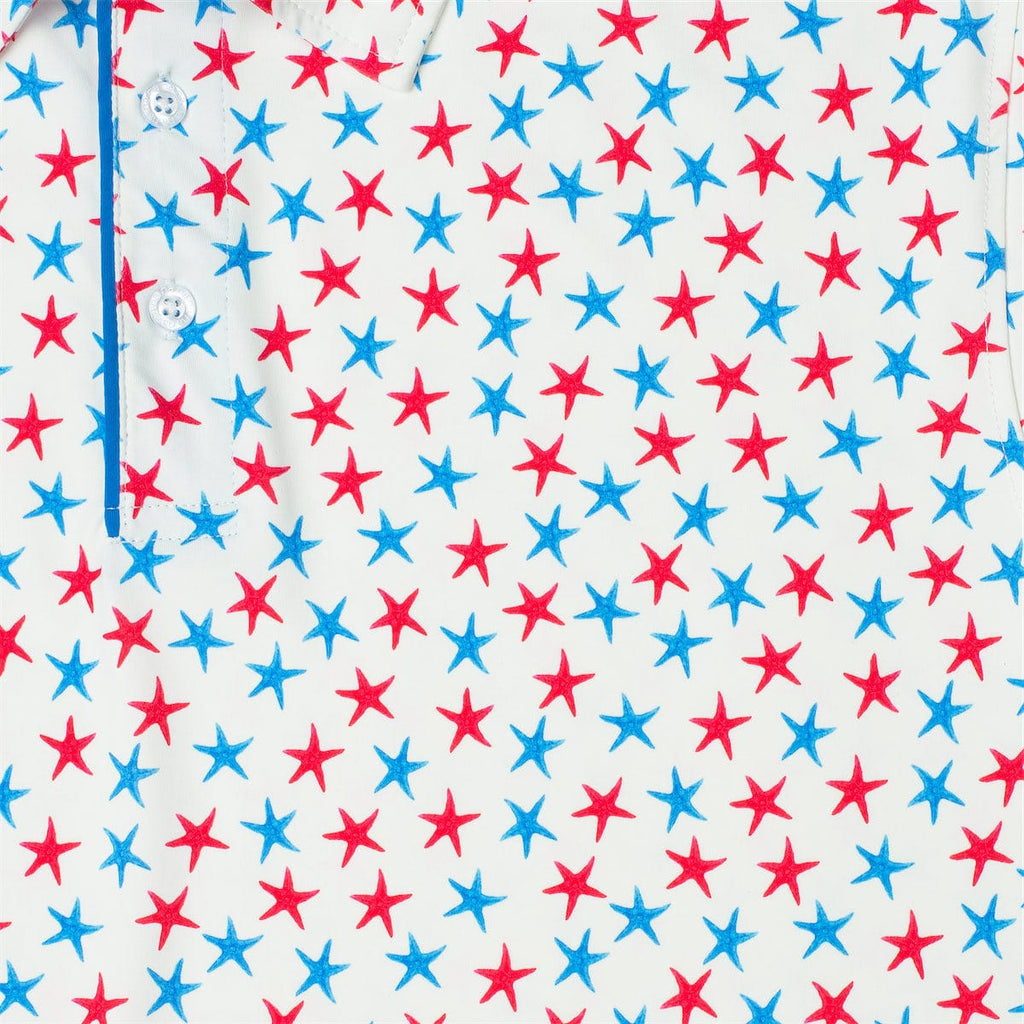 RSVLTS Starfish Spangled All-Day Polo in Multicolor — detail 5