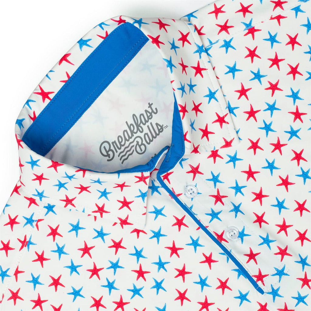 RSVLTS Starfish Spangled All-Day Polo in Multicolor — detail 6