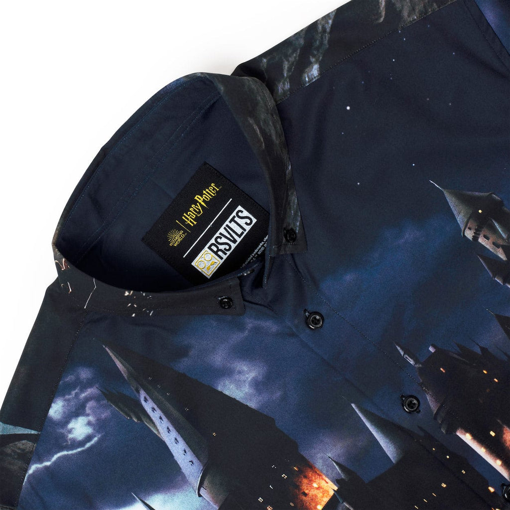 RSVLTS Welcome to Hogwarts KUNUFLEX Short Sleeve Shirt in Black — detail 3