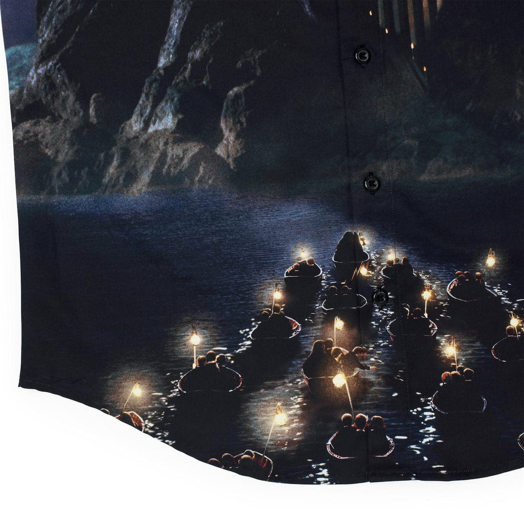 RSVLTS Welcome to Hogwarts KUNUFLEX Short Sleeve Shirt in Black — detail 5