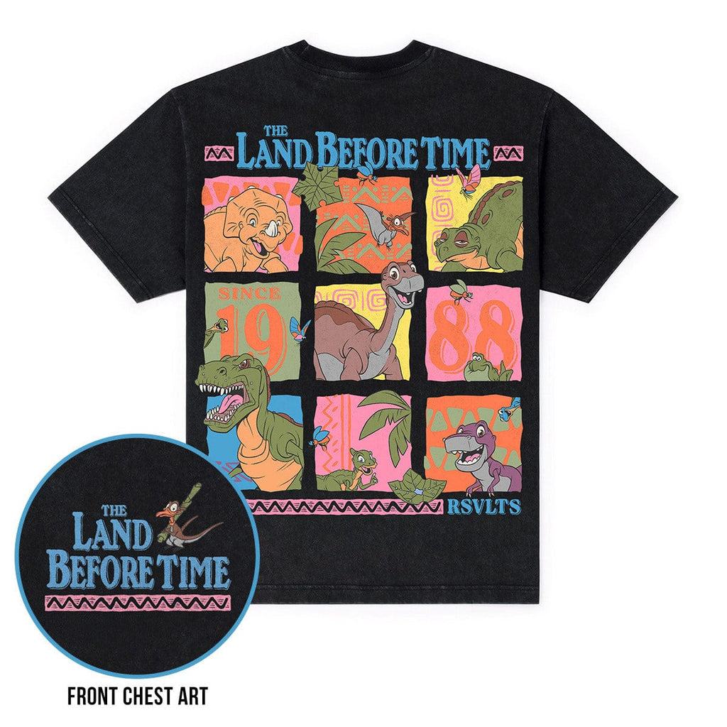 RSVLTS Prehistoric Pals Vintage Crewneck Tee — front view