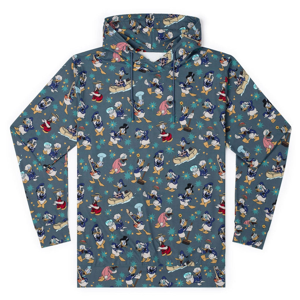 RSVLTS Quackin' Us Up Performance Hoodie in Gray — front view