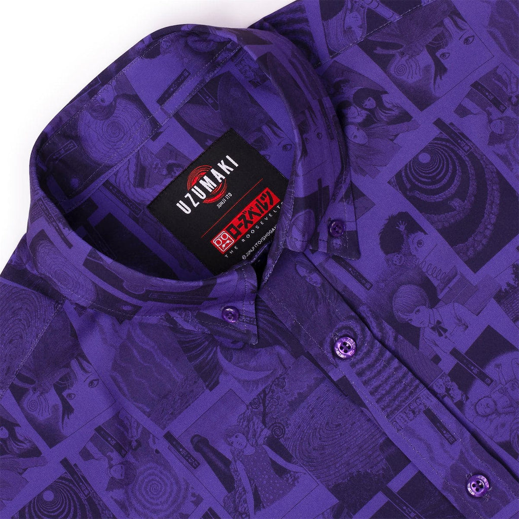 RSVLTS The Curse KUNUFLEX Short Sleeve Shirt in Purple — detail 8