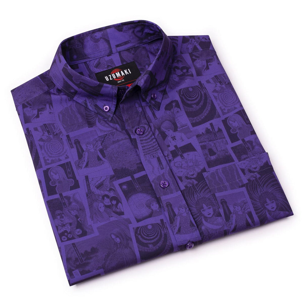 RSVLTS The Curse KUNUFLEX Short Sleeve Shirt in Purple — detail 10