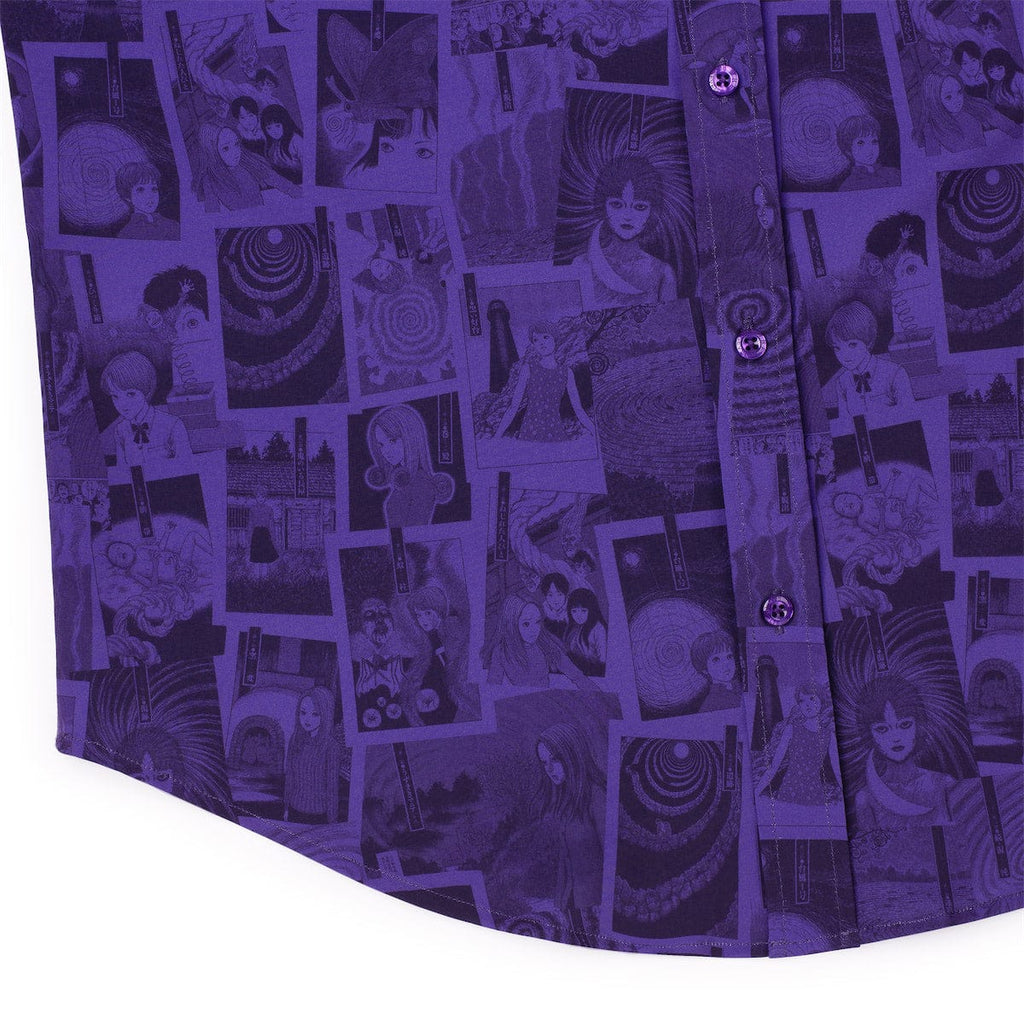 RSVLTS The Curse KUNUFLEX Short Sleeve Shirt in Purple — detail 9