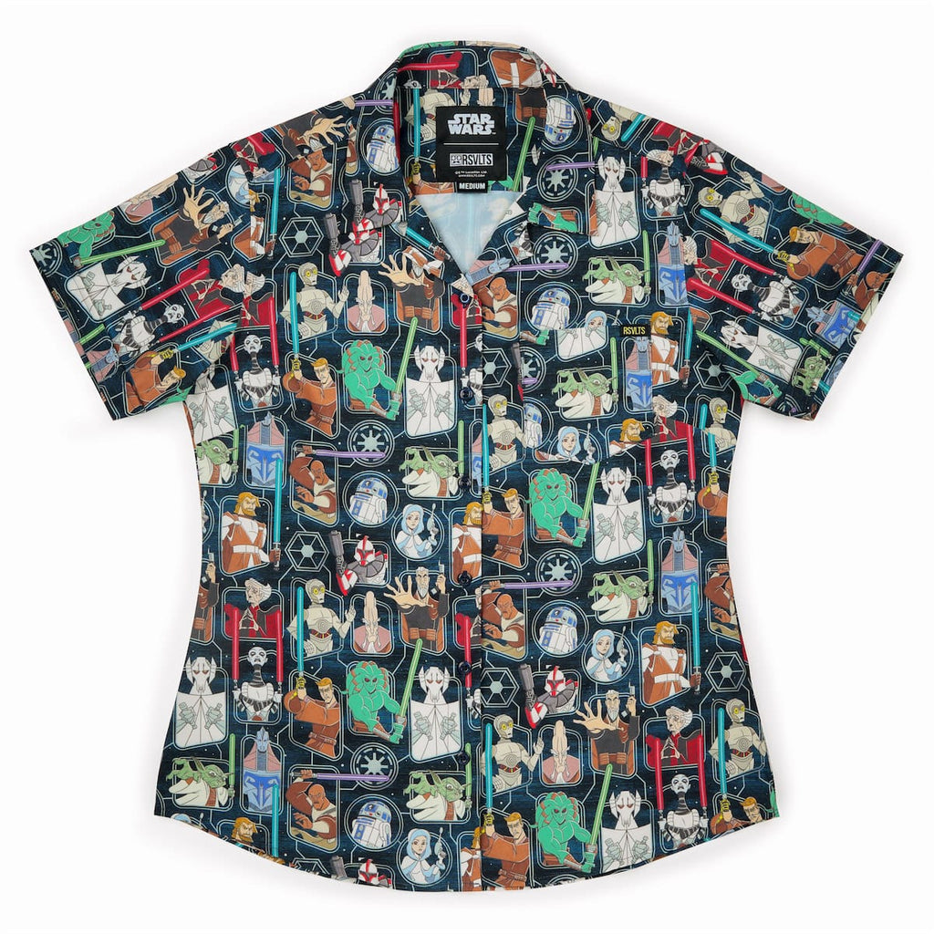 RSVLTS Clone Wars Crew Women's KUNUFLEX Short Sleeve Shirt in Multicolor — detail 5