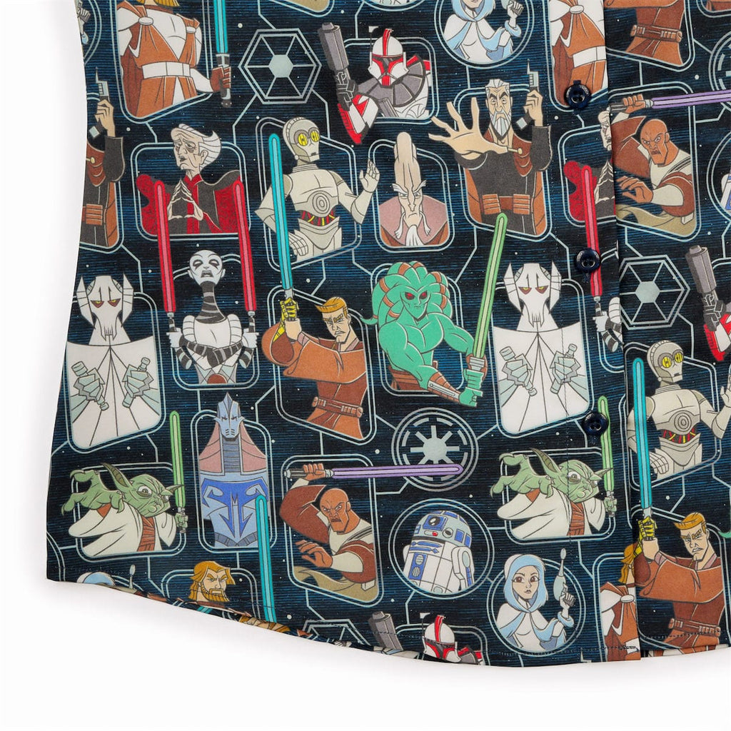 RSVLTS Clone Wars Crew Women's KUNUFLEX Short Sleeve Shirt in Multicolor — detail 10