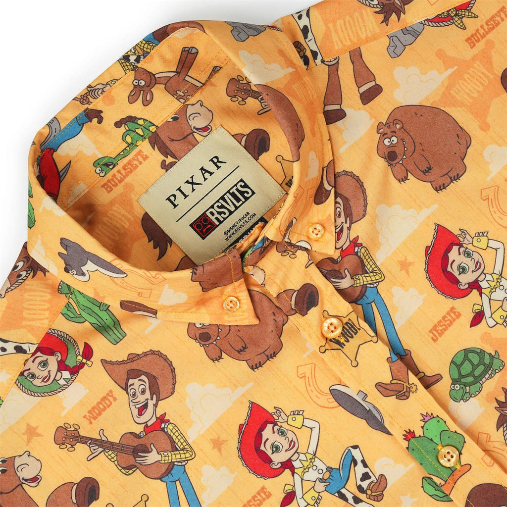 RSVLTS The Original Roundup Gang KUNUFLEX Short Sleeve Shirt in Orange — detail 8