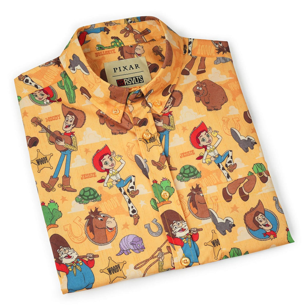 RSVLTS The Original Roundup Gang KUNUFLEX Short Sleeve Shirt in Orange — detail 10