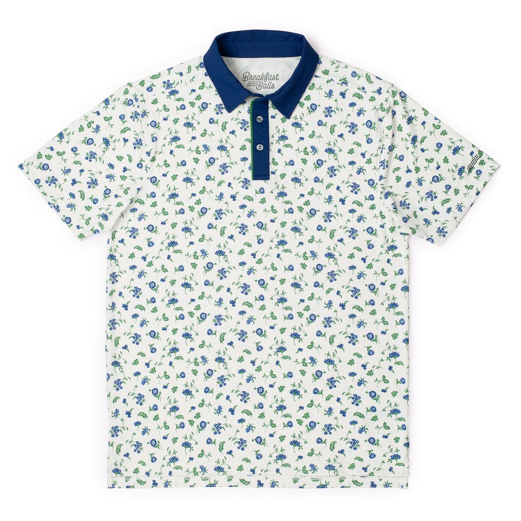 RSVLTS Grandma's Garden All-Day Polo in Blue — detail 9