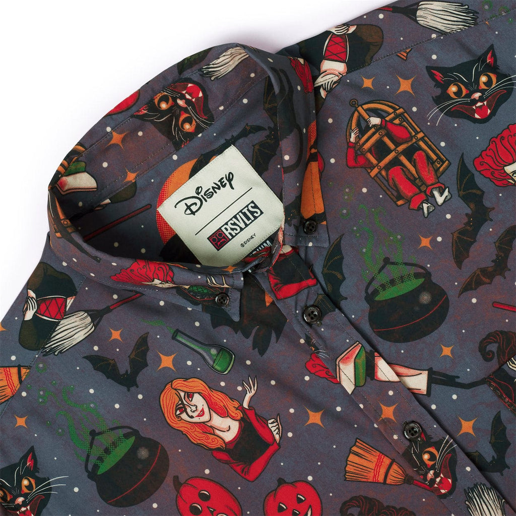 RSVLTS Magic and Mayhem KUNUFLEX Short Sleeve Shirt in Gray — detail 4