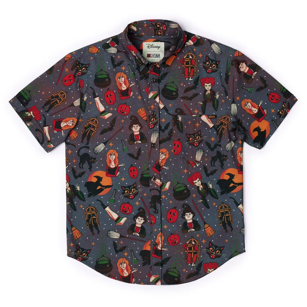 RSVLTS Magic and Mayhem KUNUFLEX Short Sleeve Shirt in Gray — detail 3