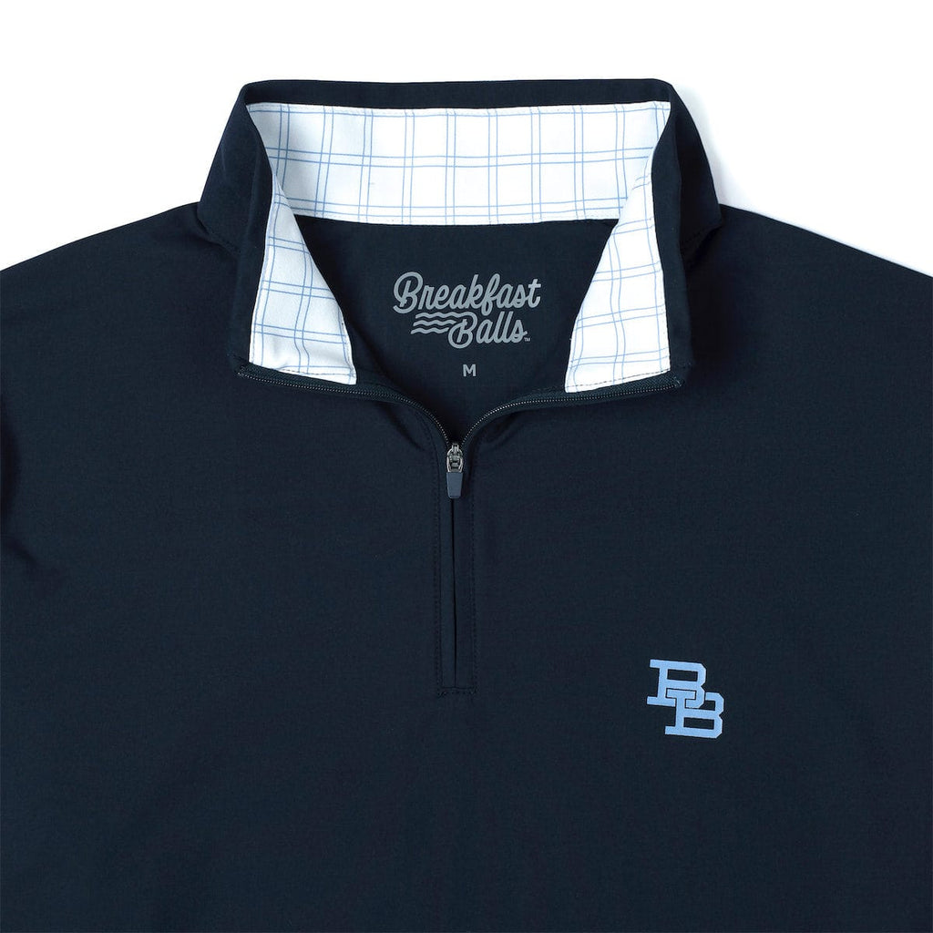 RSVLTS Finance Bro Blue (Monogram) Quarter Zip in Blue — detail 6