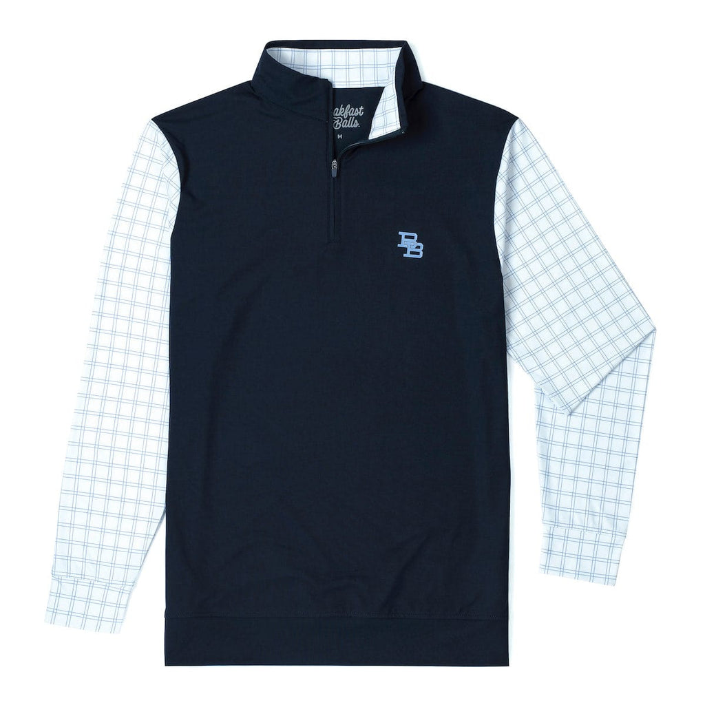 RSVLTS Finance Bro Blue (Monogram) Quarter Zip in Blue — detail 8