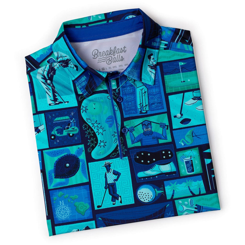 RSVLTS Tee-ki Time All-Day Polo in Blue — detail 11