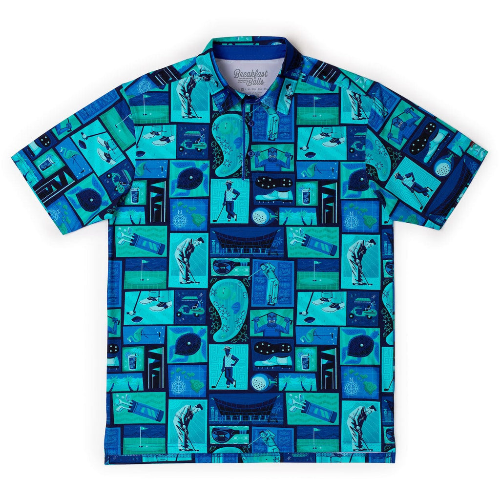 RSVLTS Tee-ki Time All-Day Polo in Blue — detail 5
