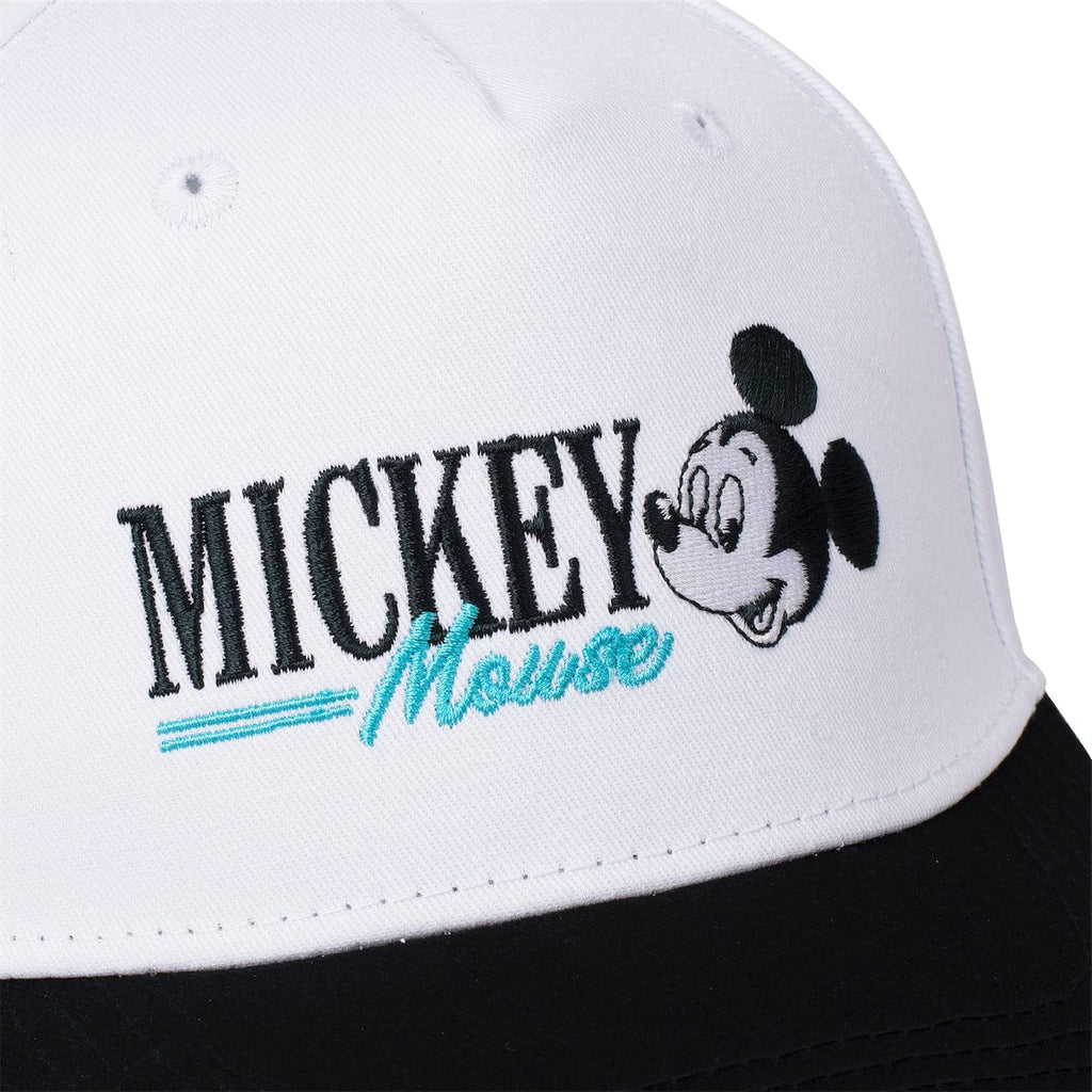 RSVLTS Mickey Through the Ears 5-Panel Curved Brim Hat in Black — detail 6